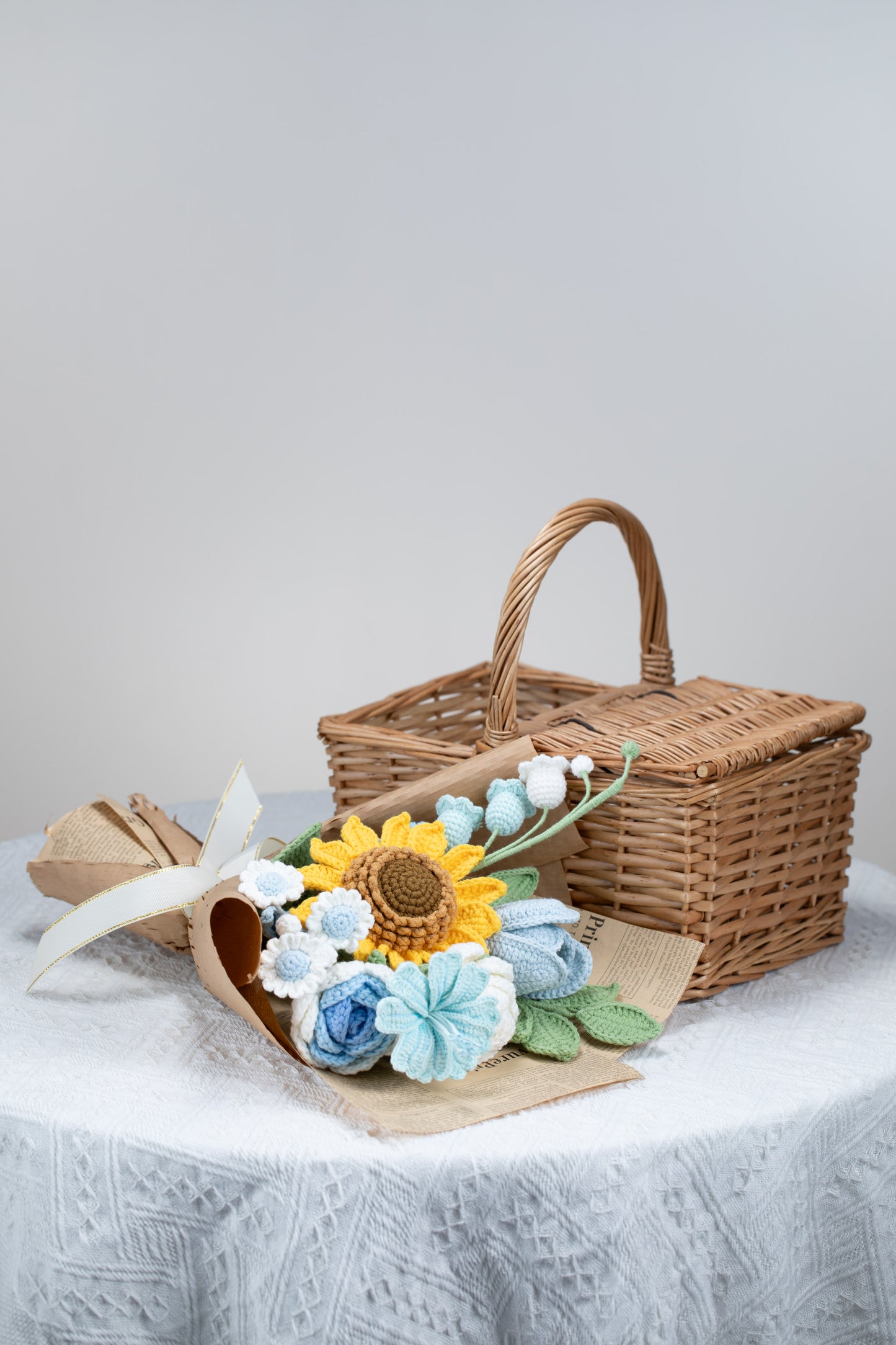 Blue Sunflower Bouquet