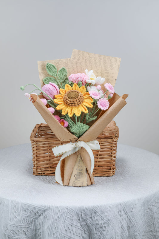 Dark Pink Sunflower Bouquet