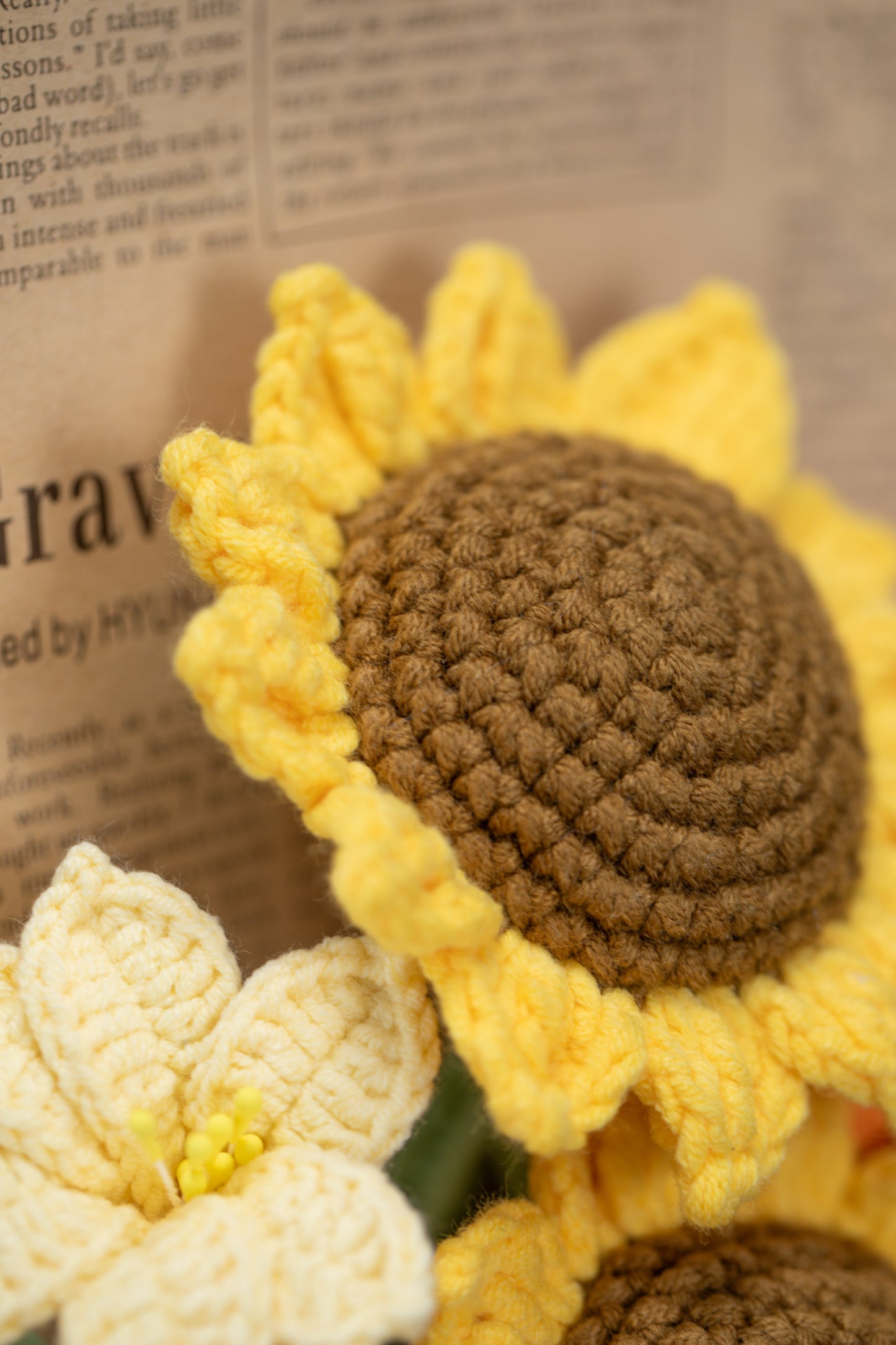 Small Sunflower with Yellow Lily Bouquet