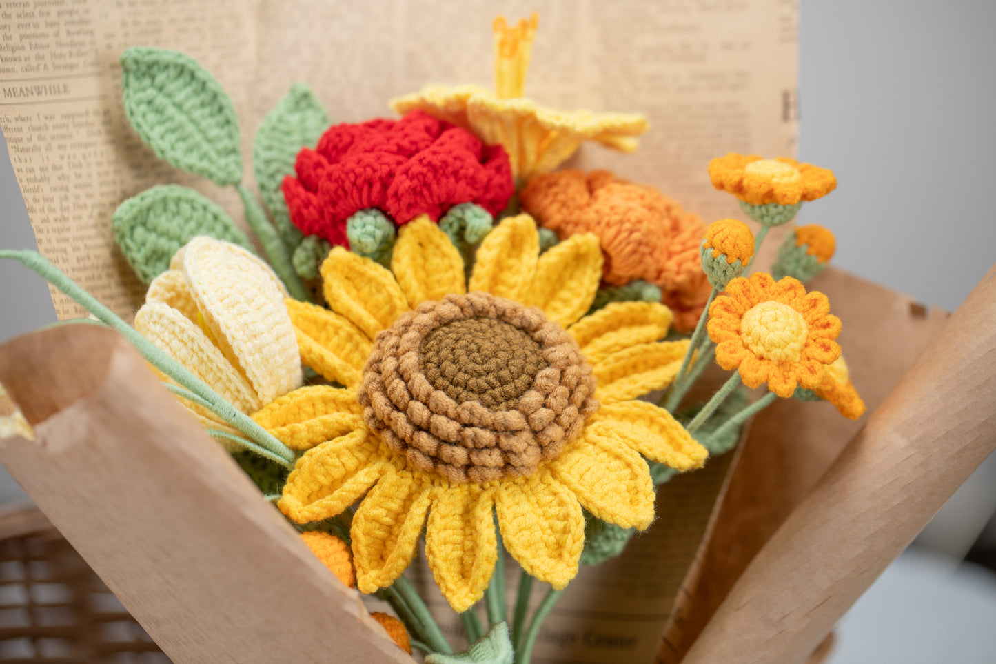 Orange/Red Sunflower Bouquet