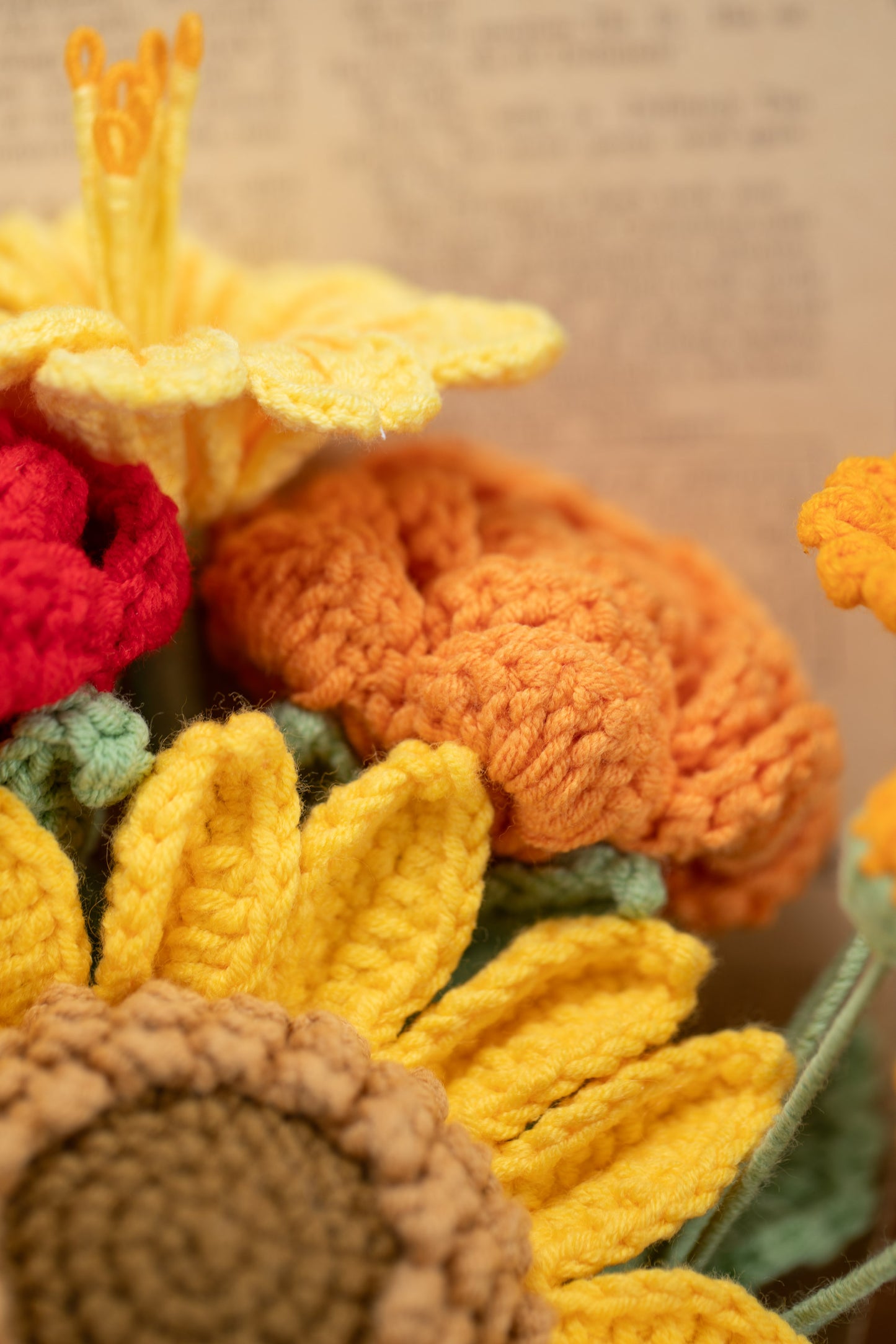 Orange/Red Sunflower Bouquet