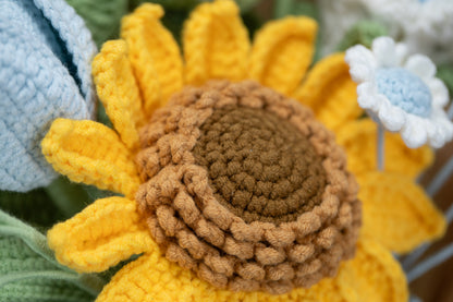 Blue Sunflower Bouquet
