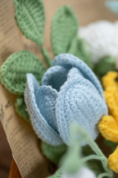Blue Sunflower Bouquet