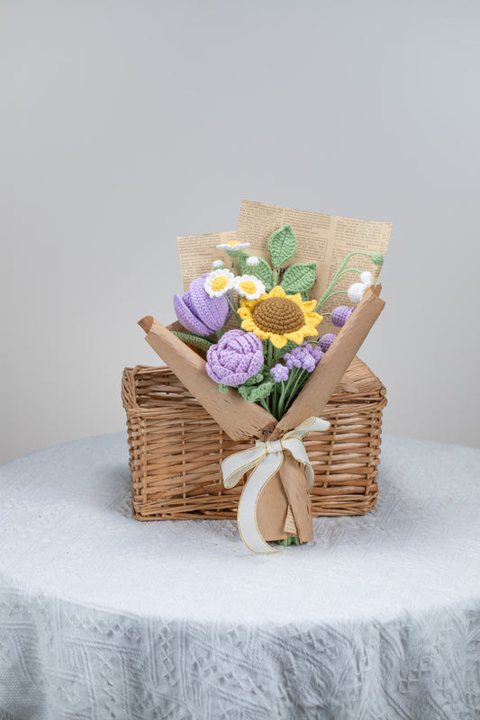 Small Purple Sunflower Bouquet