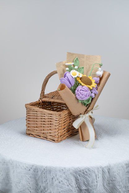 Small Purple Sunflower Bouquet
