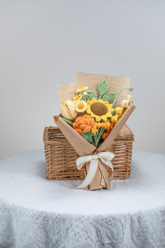 Small Orange Sunflower Bouquet