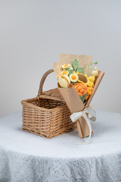 Small Orange Sunflower Bouquet