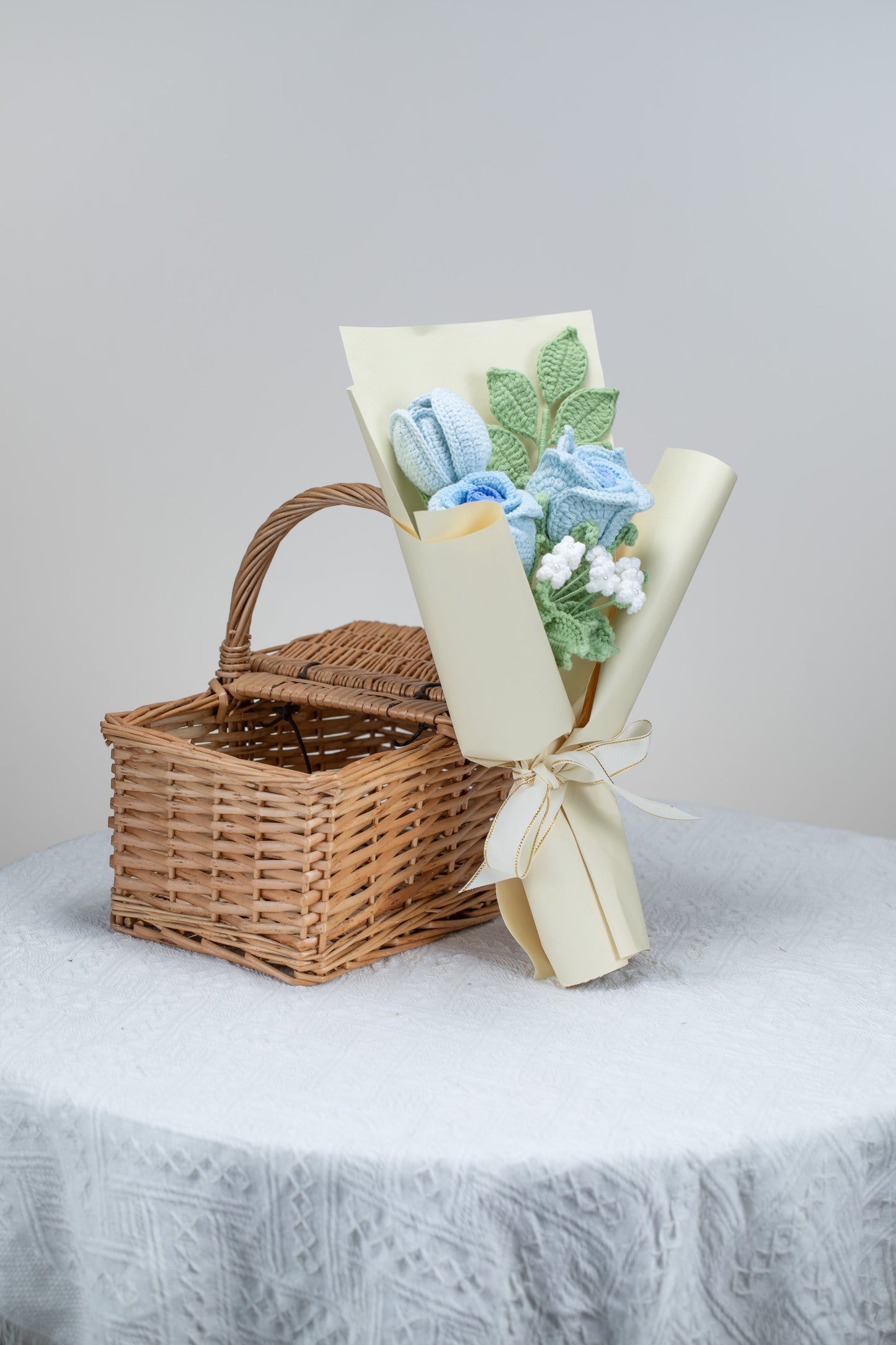 Blue Rose with Tulip Bouquet