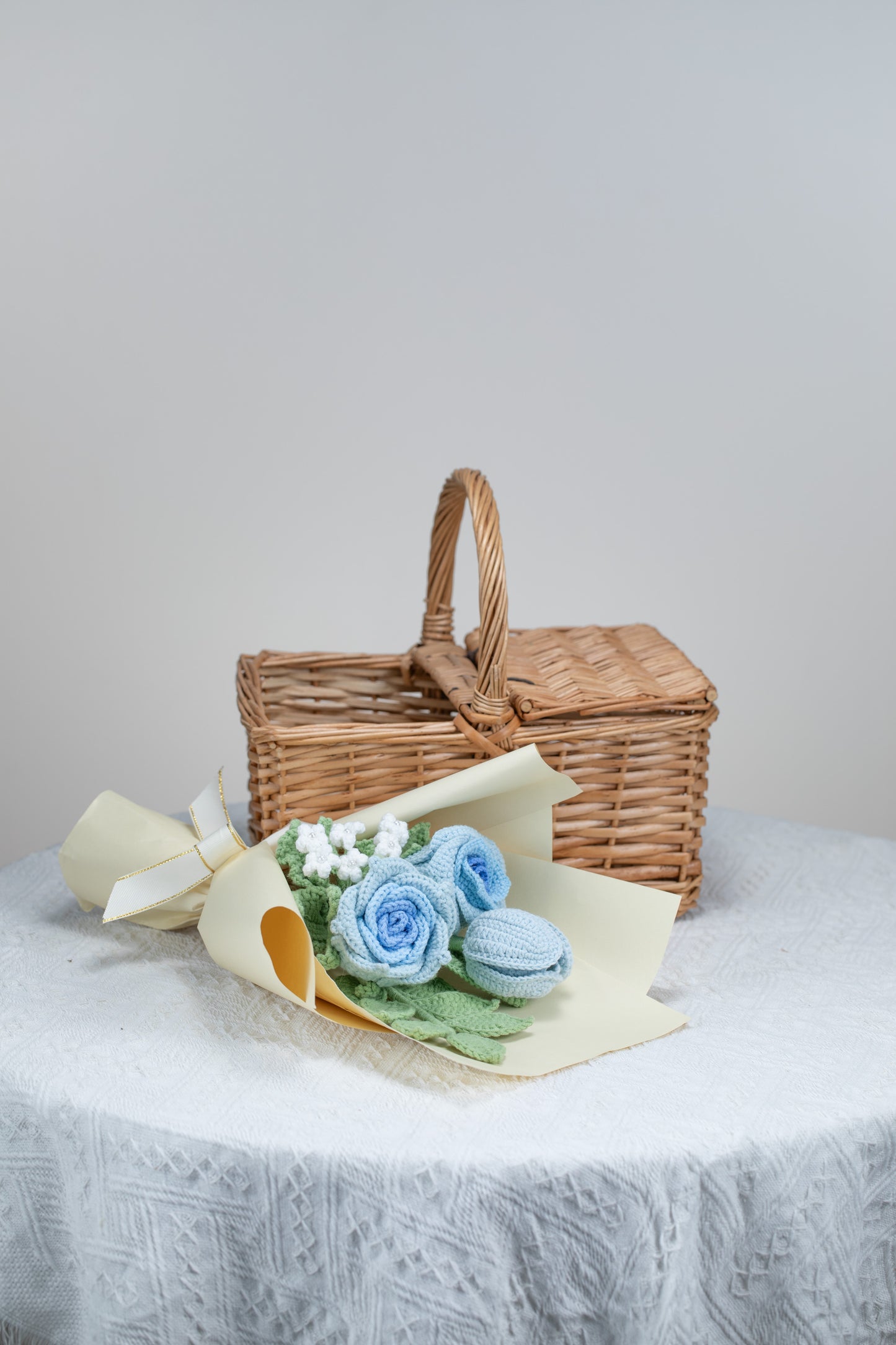 Blue Rose with Tulip Bouquet