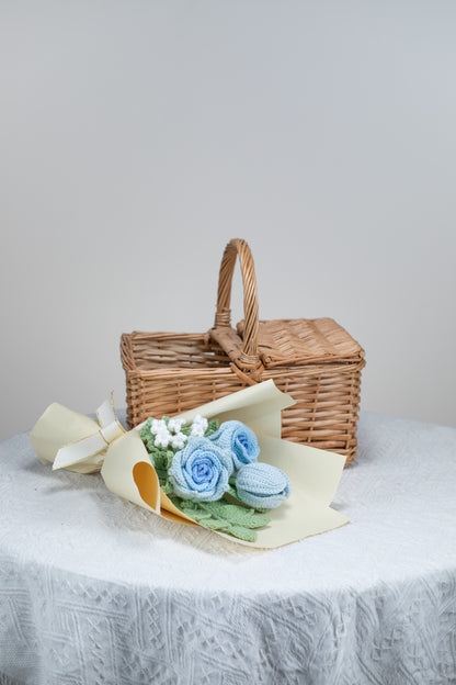 Blue Rose with Tulip Bouquet