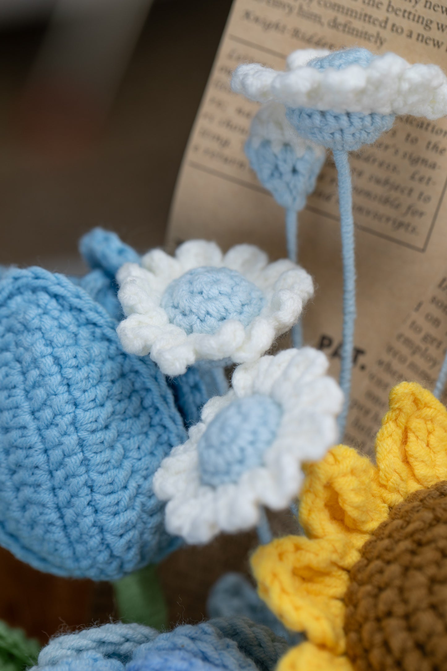 Small Blue Sunflower Bouquet