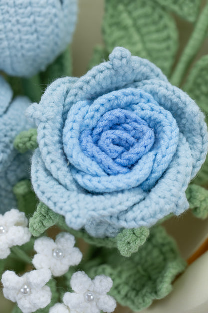Blue Rose with Tulip Bouquet