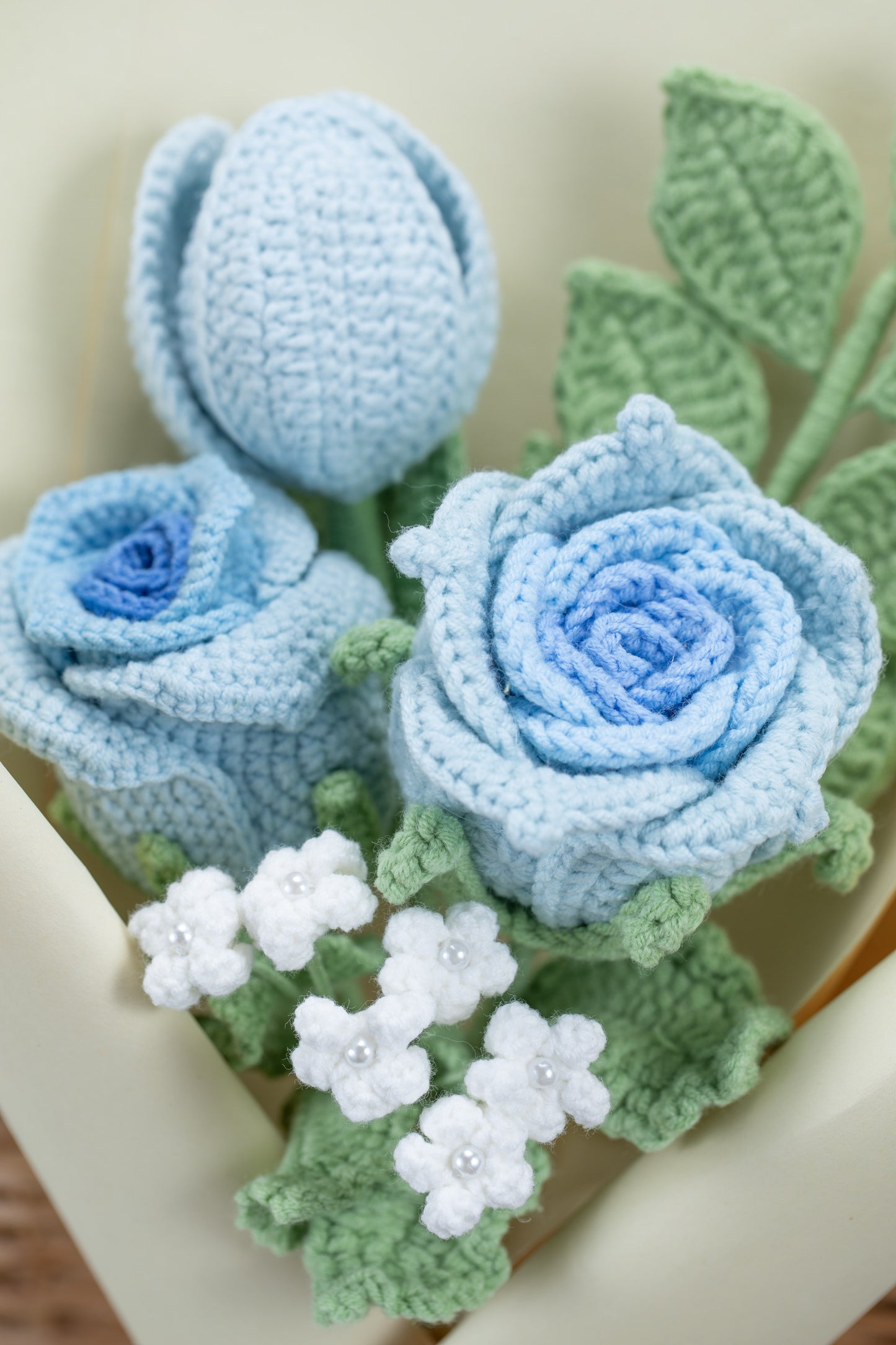 Blue Rose with Tulip Bouquet