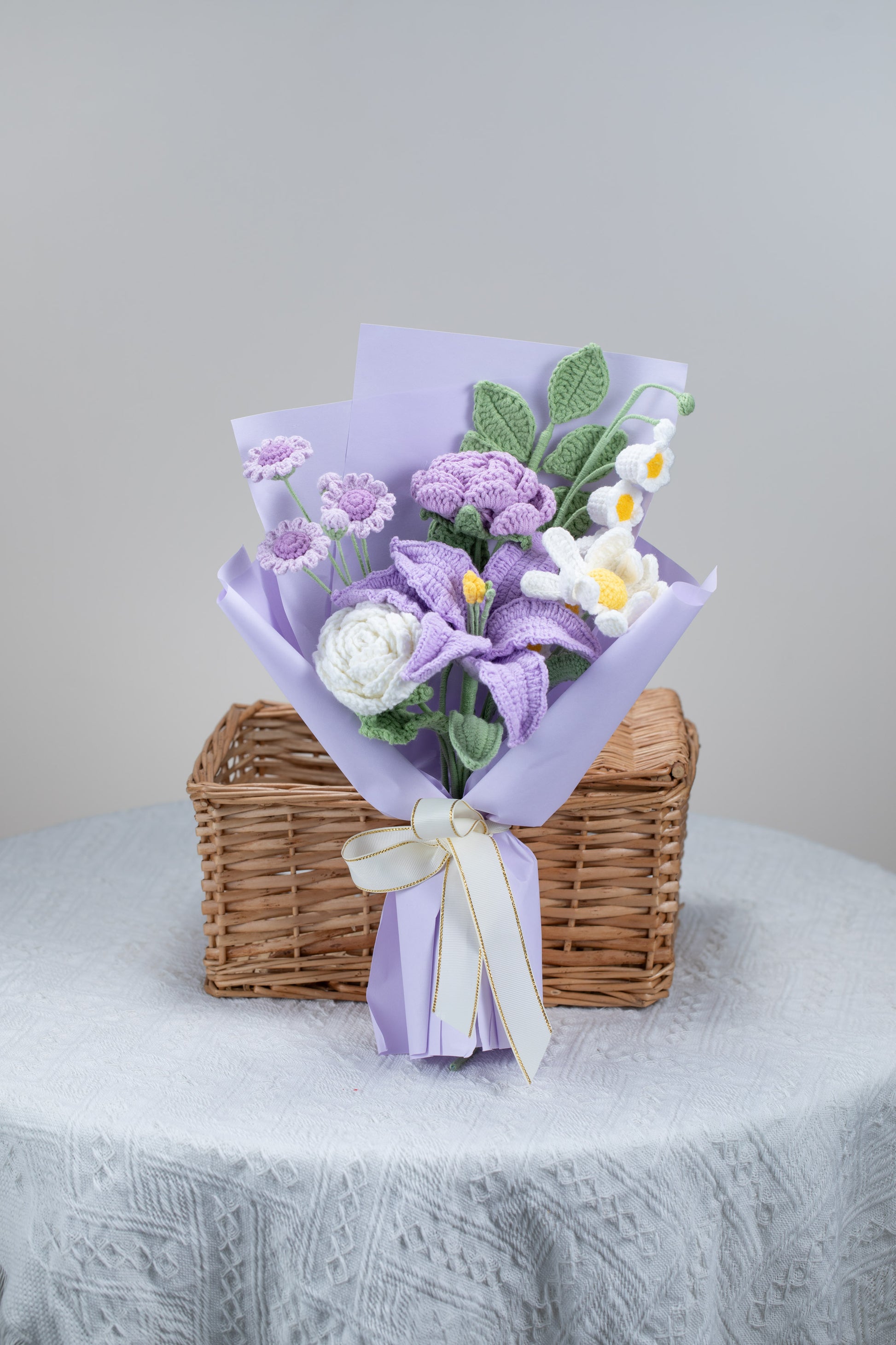 purple lily flower bouquet Purple Lily Bouquet – A.M. Flora