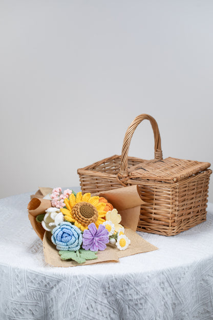 Large Rainbow Sunflower Bouquet