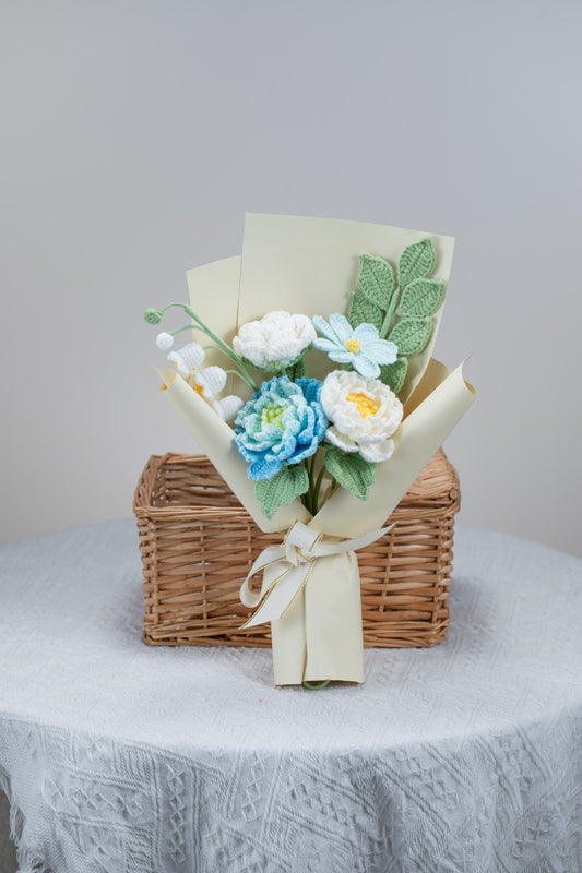 Blue Peony Bouquet