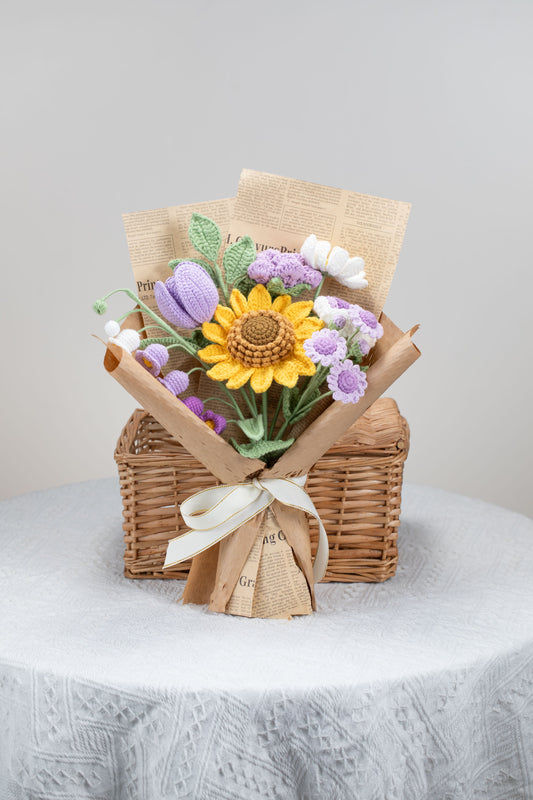 Purple Sunflower Bouquet
