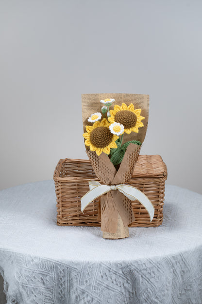 Small Sunflower with Daisy Bouquet