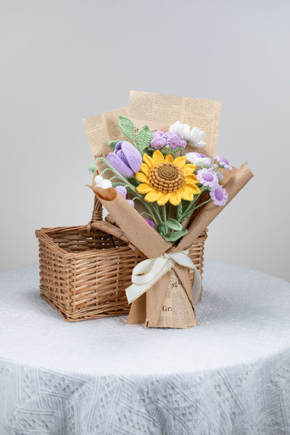 Purple Sunflower Bouquet