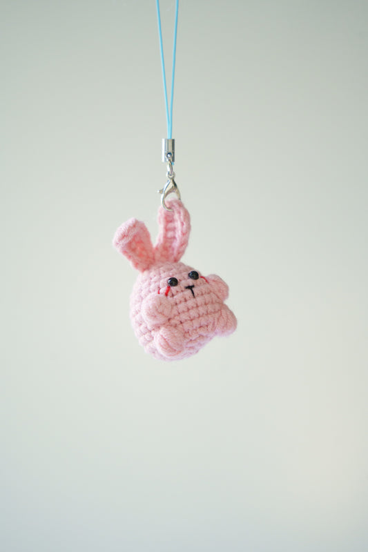 crochet little bunny keychain
