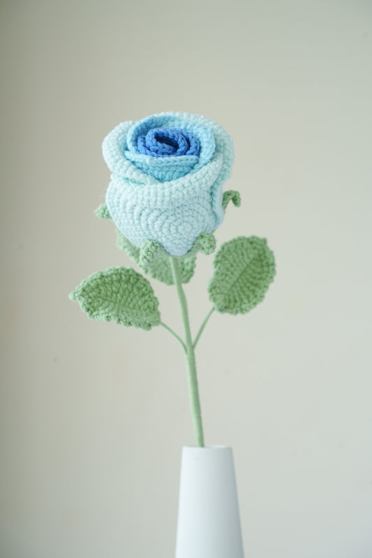 ombre blue rose