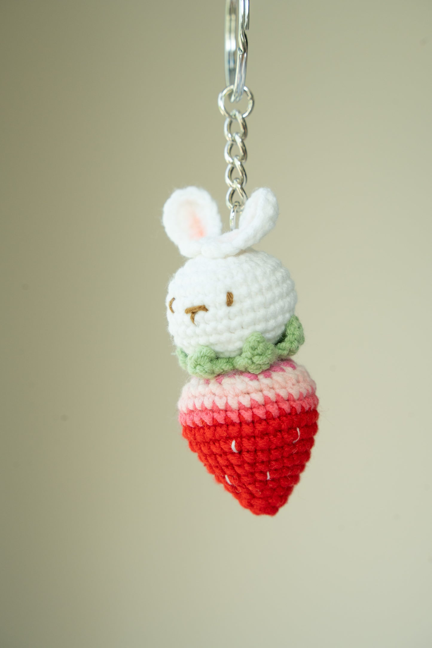 Strawberry Rabbit keychain