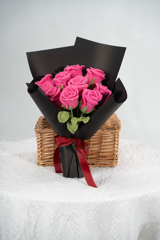 Hot Pink Rose Bouquet