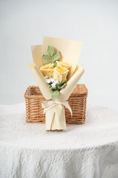 Small Yellow Rose Bouquet