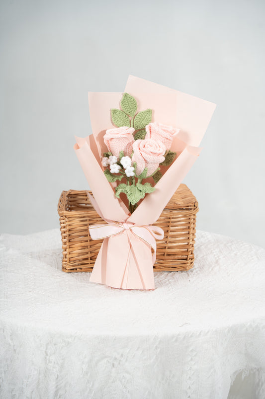 Small Pink Rose Bouquet