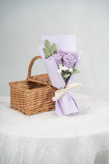 Small Purple Rose Bouquet