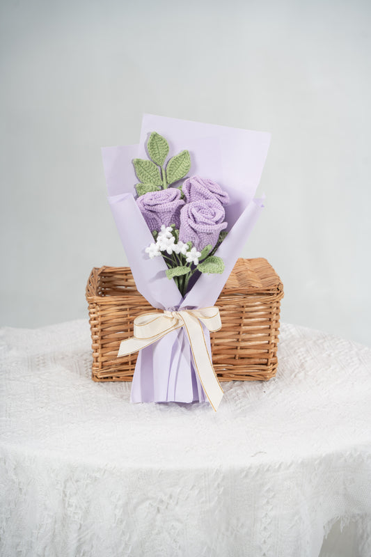 Small Purple Rose Bouquet