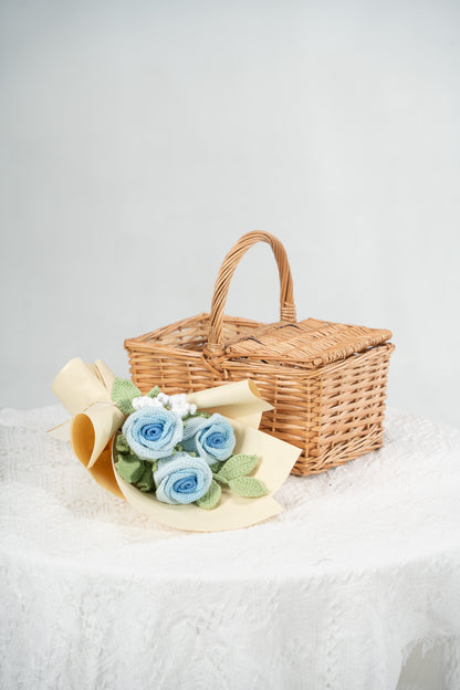 Small Blue Rose Bouquet