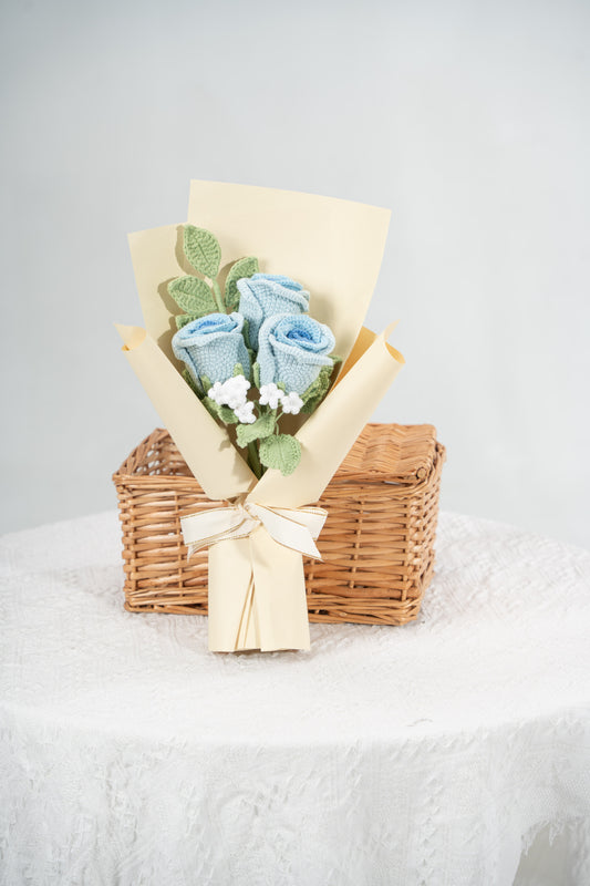Small Blue Rose Bouquet