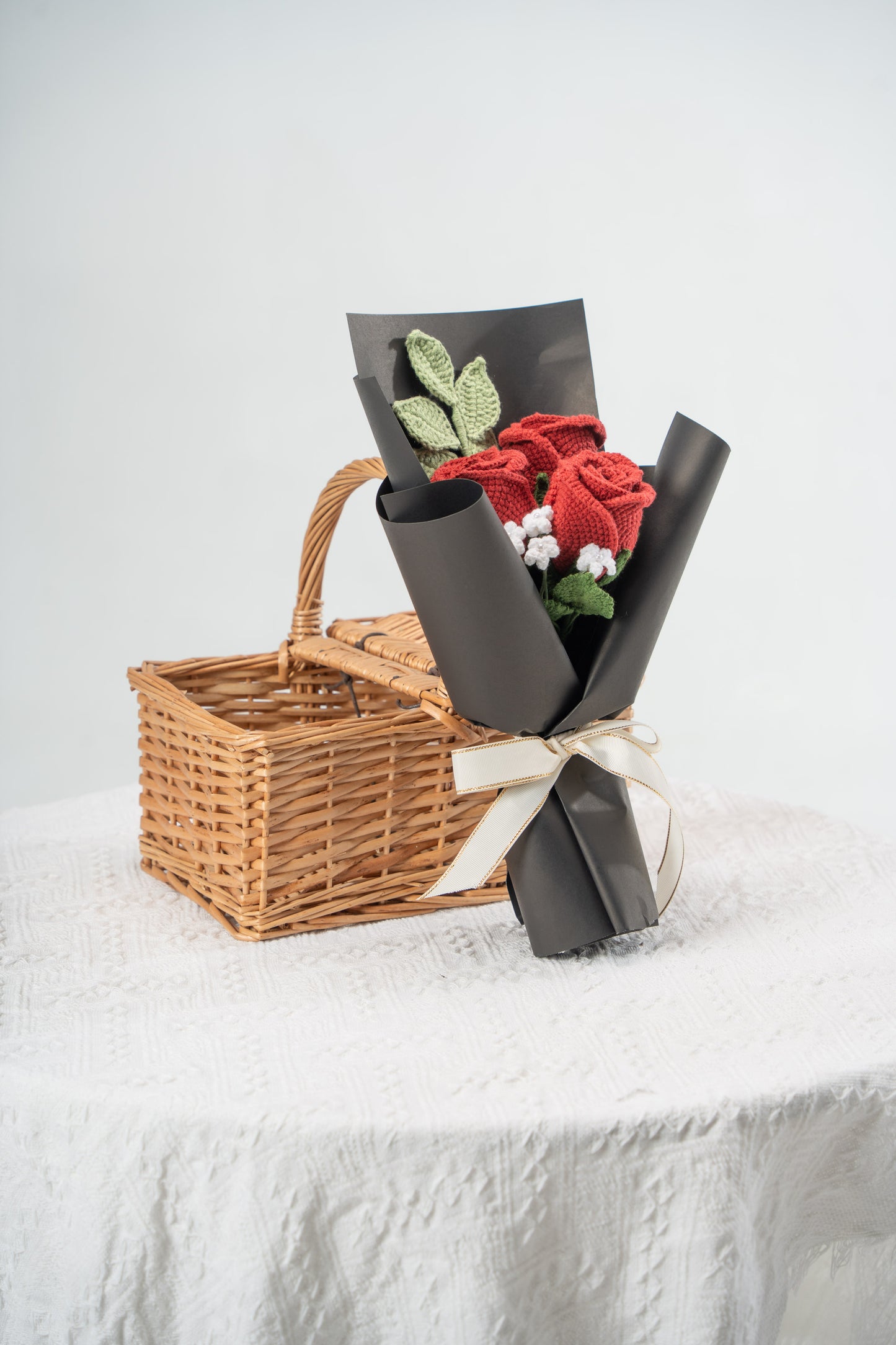 Small Burgundy Rose Bouquet