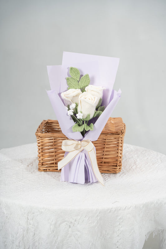 Small White Rose Bouquet