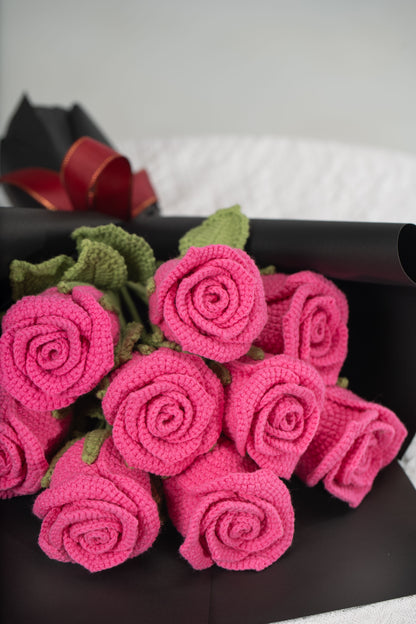 Hot Pink Rose Bouquet