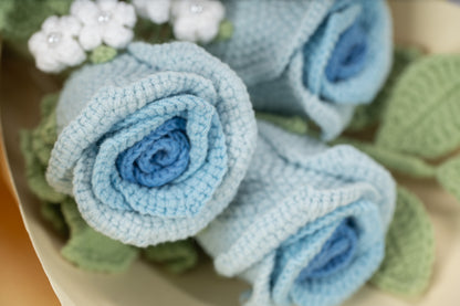 Small Blue Rose Bouquet