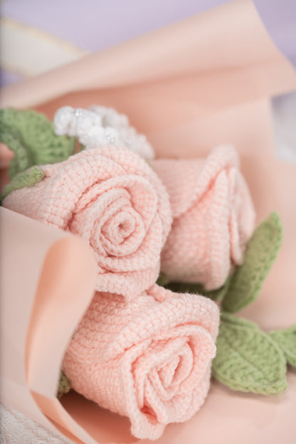 Small Pink Rose Bouquet