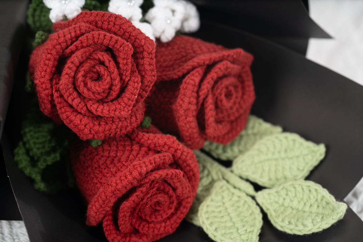 Small Burgundy Rose Bouquet