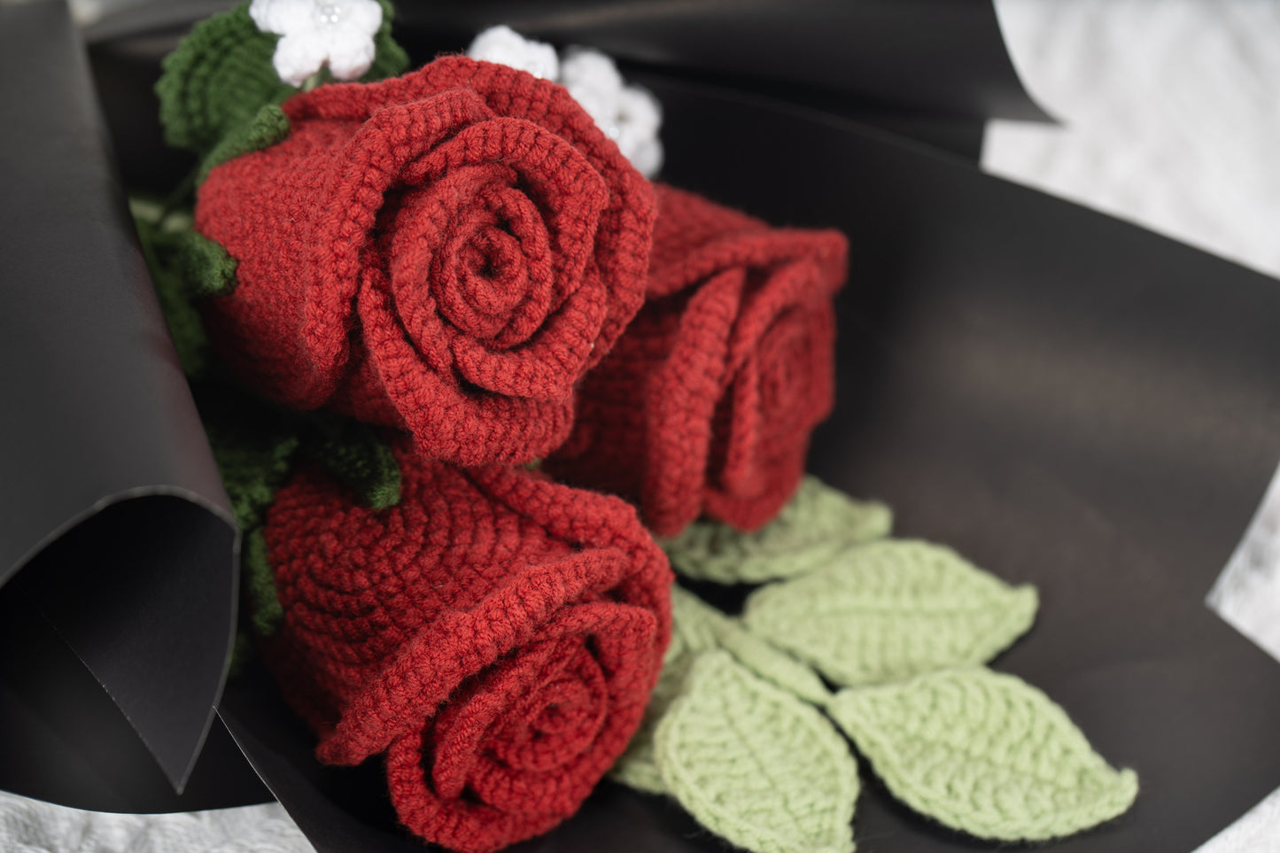 Small Burgundy Rose Bouquet