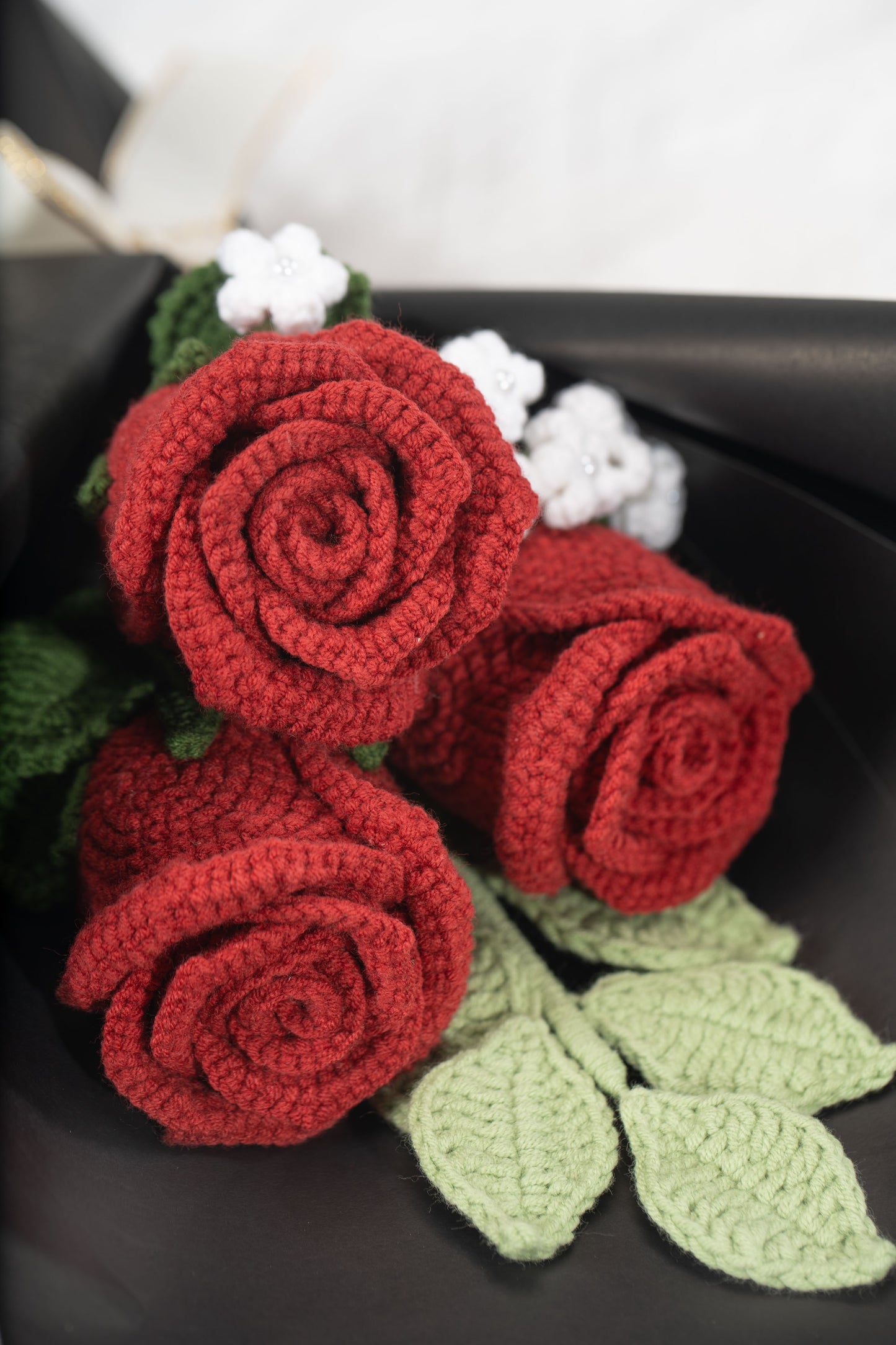 Small Burgundy Rose Bouquet