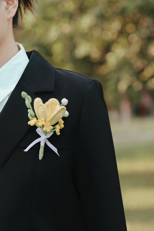Yellow Wedding Bouquet Set