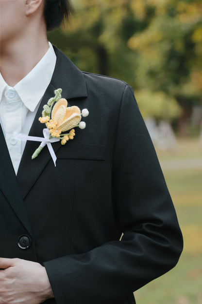 Yellow Wedding Bouquet Set