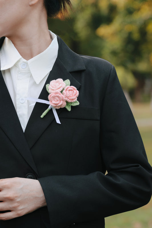 Pink Wedding Bouquet Set