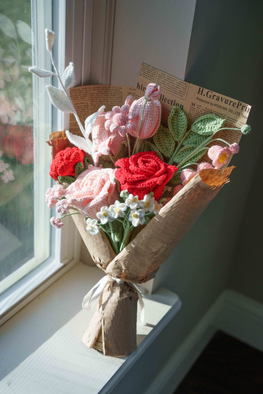 Pink and Red Rose Bouquet
