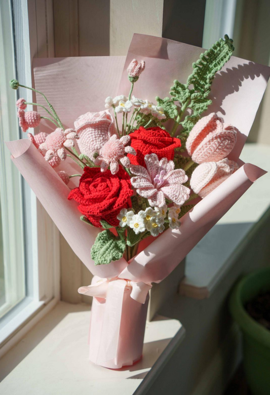 Rose Bouquet with Lily of the Valley