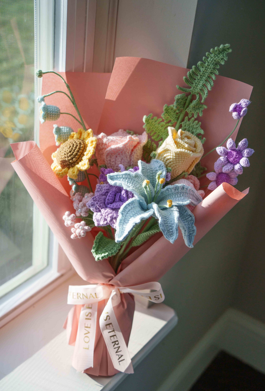 Rose with Lily/Sunflower Bouquet